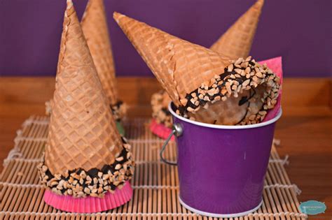 How To Decorate Waffle Ice Cream Cones Sweetashoney