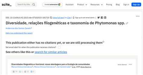 Diversidade Relações Filogenéticas E Taxonomia De Phytomonas Spp