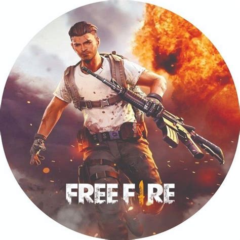 Painel Redondo Tecido Sublimado D Free Fire Frd Felicit