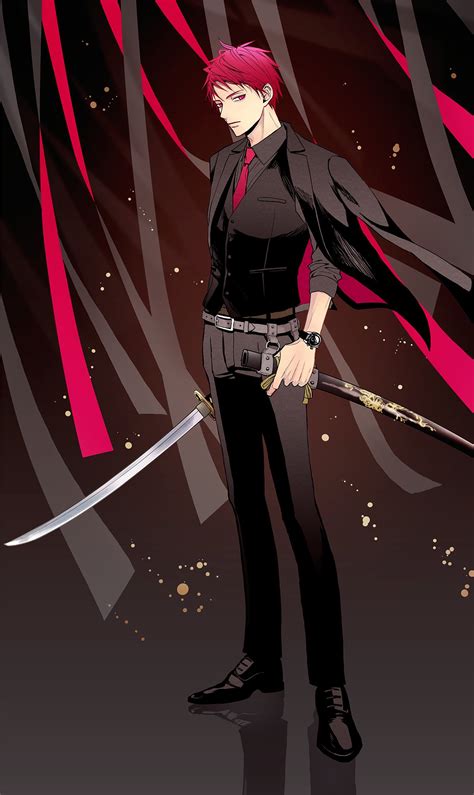 Safebooru 1boy A Jou Akashi Seijuurou Bangs Belt Black Background Black Belt Black Footwear