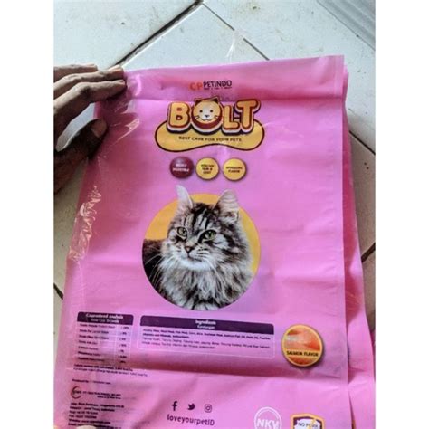 Jual PLASTIK REPACK KEMASAN PAKAN KUCING BEAUTY BOLT UNGU 800gr