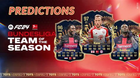 EA FC 24 TOTS Bundesliga Predictions Based On The Votes Team Of The