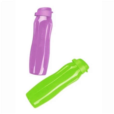 Purple And Green Plastic L Tupperware Aquaslim Fliptop Water Bottle At