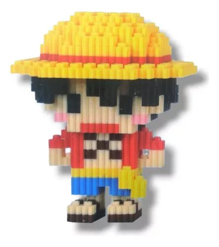 Mini Blocks One Piece Luffy X En El Pecho Blockes Armables Meses Sin