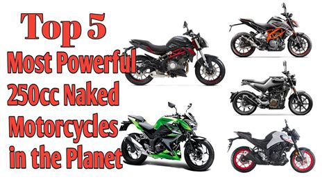 Top 5 Pinakamalakas Na 250cc Naked Bikes Sa Buong Mundo YouTube