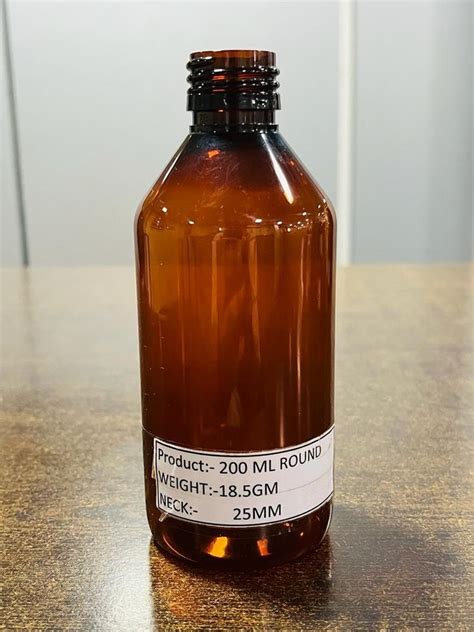 Pharma Pet Bottles 200 Ml Round At Rs 4 Piece Pharma PET Bottles In