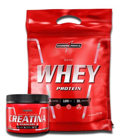 Kit Whey Protein Nutri 907g Baunilha Refil Creatina 150g