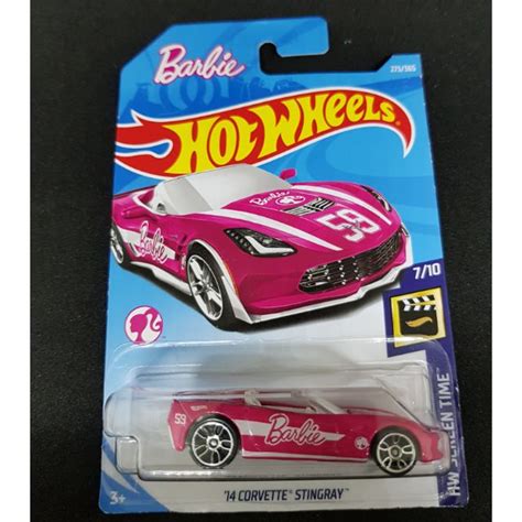 Hot Wheels 14 Corvette Stingray Barbie Shopee Malaysia