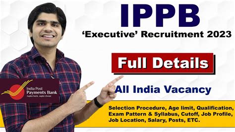 IPPB Executive Recruitment 2023 India Post All India Vacancy Full