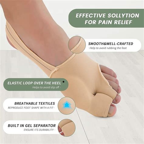 BunixTru Silicone Gel and Elastic Bunion Corrector for Ergonomic ...