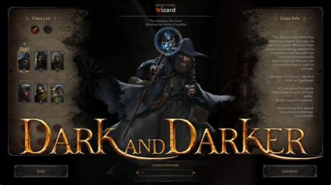 Dark And Darker All Classes Class Info Youtube