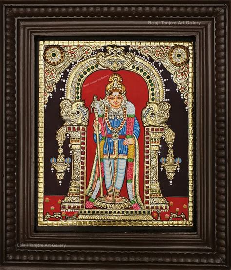 Raja Alangara Murugan Tanjore Paintings Balajiartgallery Tanjore