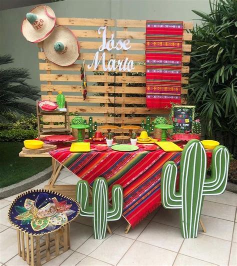 Decoración Fiesta Mexicana | Mexican theme party decorations, Mexican party theme, Mexican ...