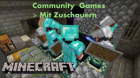 Minecraft Zocken Live Deutsch Community Games Bedrock YouTube