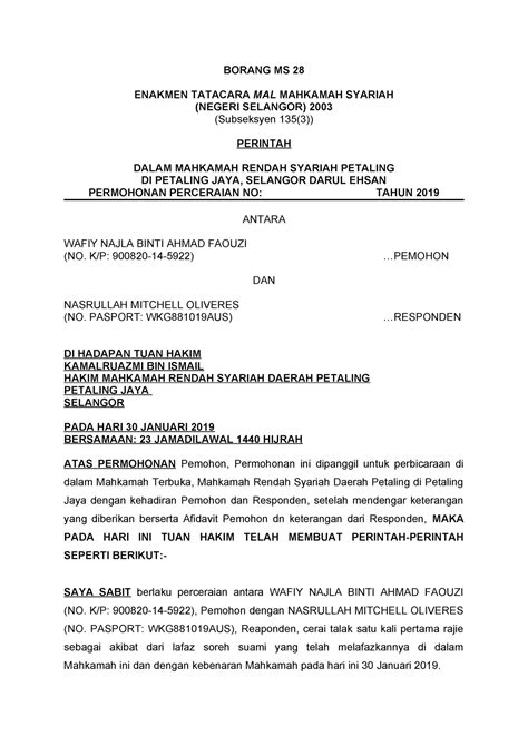 Yuk Bahas Contoh Surat Pernyataan Nikah Beda Agama Terbaru Catatan