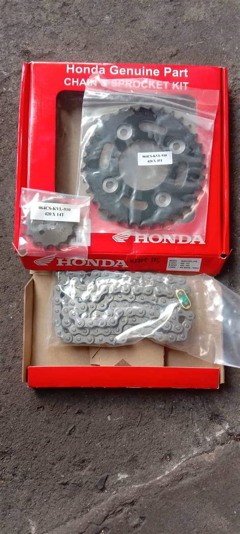 ORIGINAL SPROCKET SET CHAIN SET WAVE 125 XRM125 RS125 14 35 420