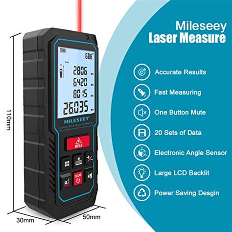 MiLESEEY Laser Measure 229ft M In Ft Digital Distance Meter Laser