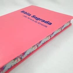 Bíblia Sagrada Slim ARC Capa Luxo Rosa