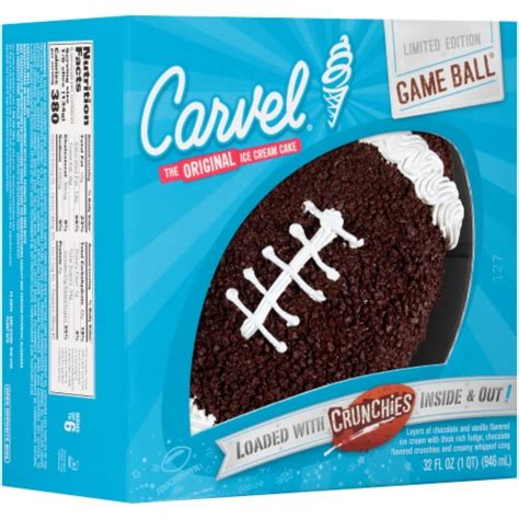 Carvel Football Ice Cream Cake 32 Fl Oz Frys Food Stores