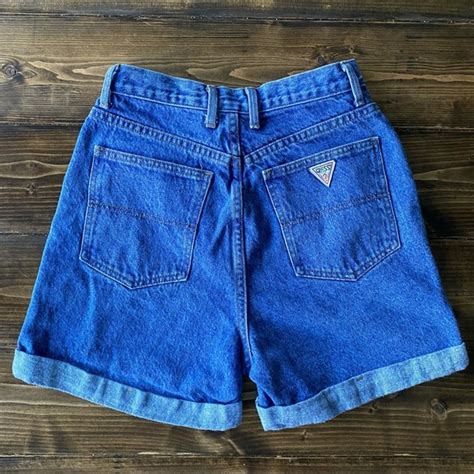 Guess By Marciano Shorts Vintage Guess 9s Medium Wash High Rise