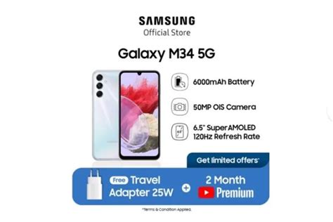 Samsung Galaxy M34 5G Spesifikasi Dan Harganya Terbaru Januari 2024