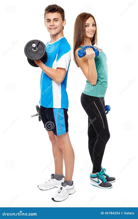 Teens Doing Fitness Stock Photo Image Of Standing Leisure 45784254