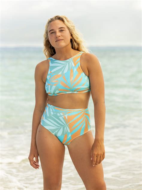 Roxy Pro The Pop Up Haut De Bikini Crop Top Pour Femme Roxy