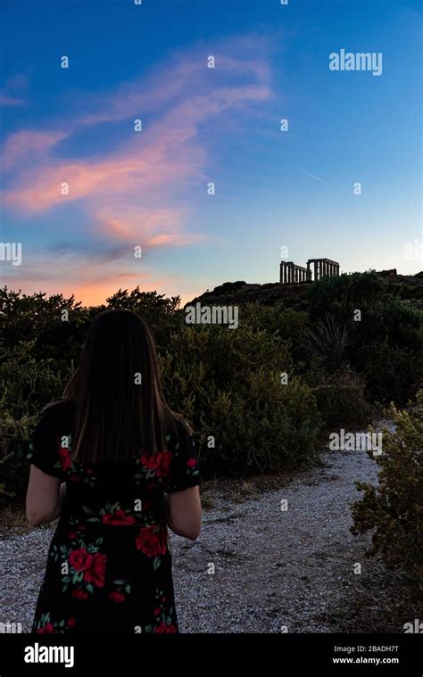 Cape Sounio, Temple of Poseidon Stock Photo - Alamy