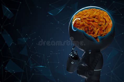 Apprendimento Del Cervello Del Robot Immagine Stock Immagine Di