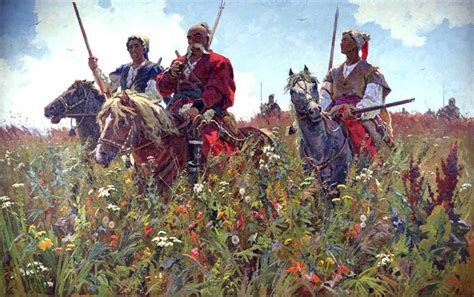 Картины художника Александра Бубнова. Тарас Бульба. портрет рисунок ...