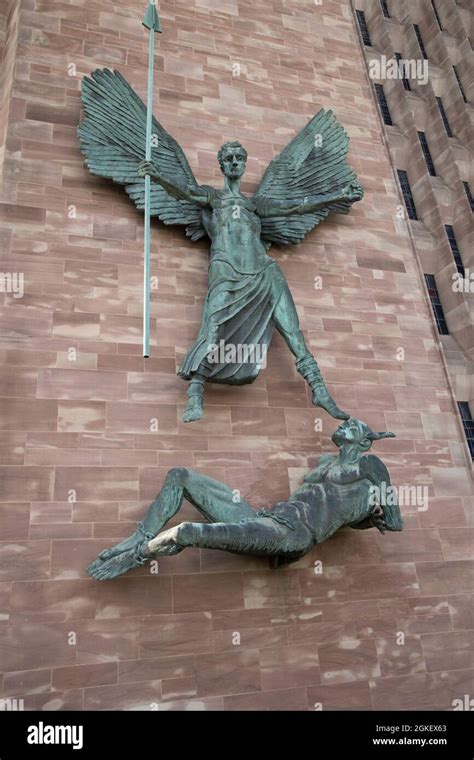 Jacob Epstein S Bronze Sculpture St Michael S Victory Over The Devil On