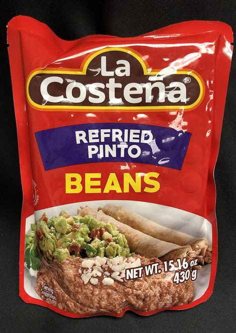 La Costeña Refried Pinto Beans 15 16 Oz Microwaveable Pouch Everything Else