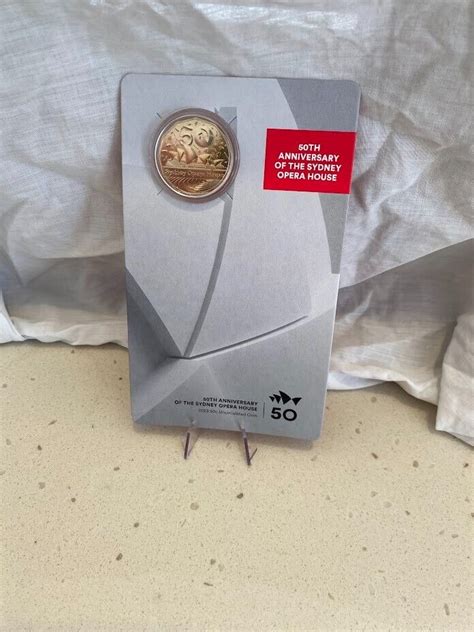 2023 50c 50th Anniversary Of The Sydney Opera House UNC COIN IN HAND