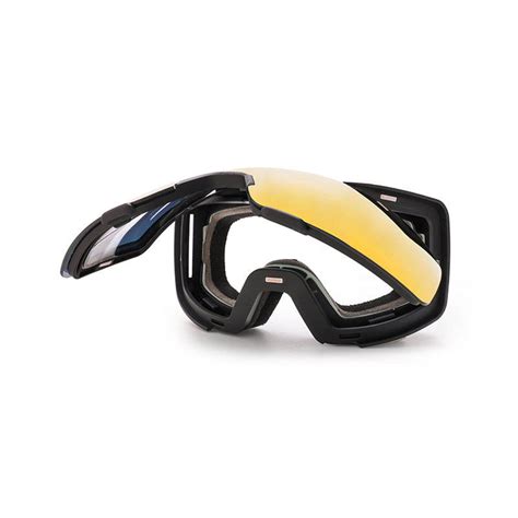 Fukosports Red Mirror Flip Up Ski Goggles Fukosports