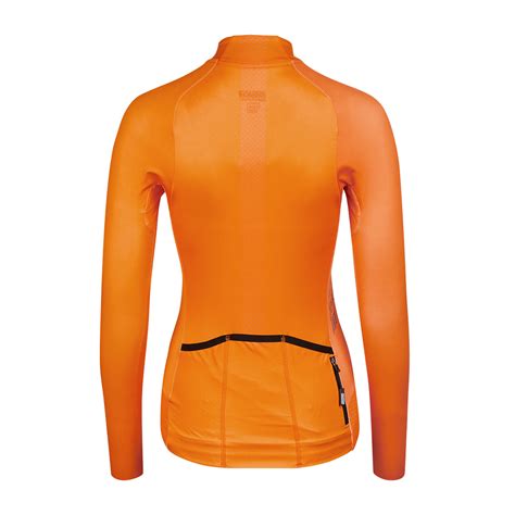 Maillot Epic Manga Larga Mujer Slice Naranja Bioracer