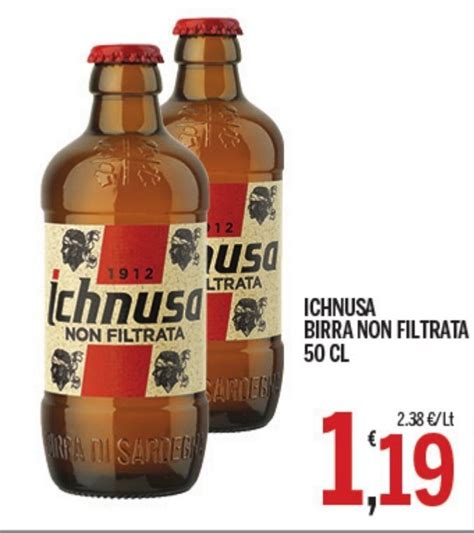 Ichnusa Birra Non Filtrata 50 Cl Offerta Di Gruppo Pascar