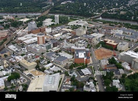 Aerial View Of City Of New Brunswick New Jersey Usa Stock Photo