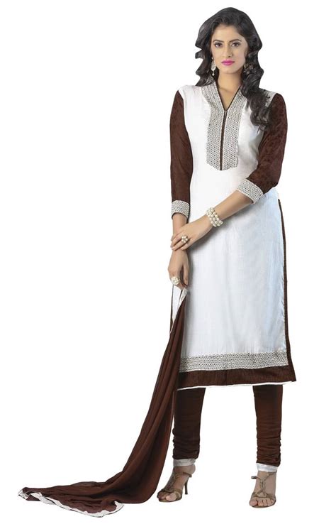 Buy Off White Plain Cotton Unstitched Salwar With Dupatta Online