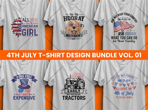 Merch By Amazon Best Selling 4th July T Shirt Design Bundle By Abir