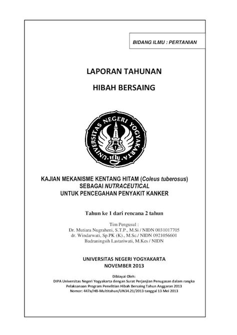 Pdf Laporan Tahunan Hibah Bersaing Welcome Eprints Uny Ac Id