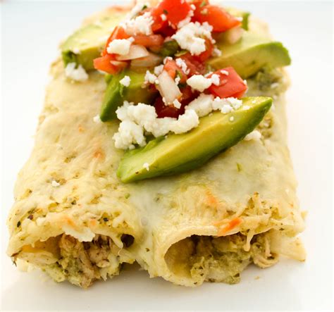 Chicken Suiza Enchiladas