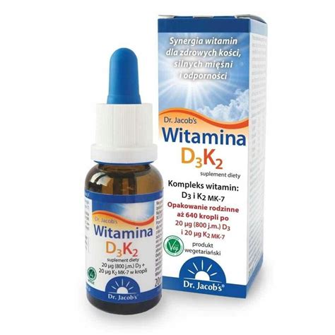 Witamina D3 K2 Mk7 Krople 20ml Dr Jacobs 12584995523 Allegro Pl