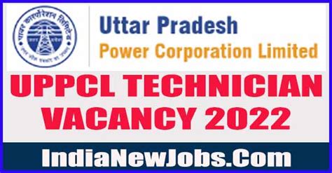 Uppcl Technician Vacancy Notification Post