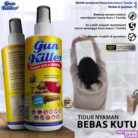 Jual Anti Kutu Kasur Tungau Tumila Gun Killer Pembasmi Kutu Sofa Ml