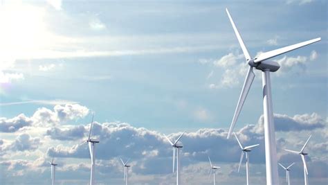 Wind Energy 3d Animation On Stock Footage Video 100 Royalty Free