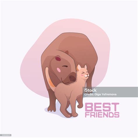 Capybara An Cat Stock Illustration - Download Image Now - Capybara ...