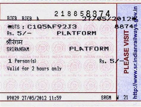 Indian Railways Hiked Cost Of Platform Tickets Wef 01st April 2015