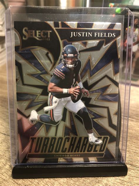 Justin Fields 2021 Panini Select Turbocharged Rookie RC Insert TUR 4