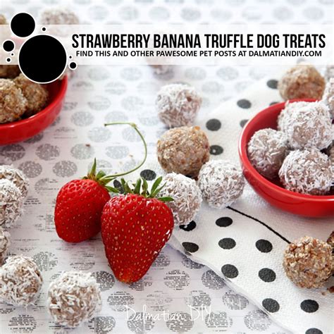 Strawberry Banana Truffle Dog Treats Dalmatian Diy