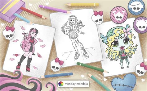 Monster High Coloring Pages Cleo De Nile And Deuce